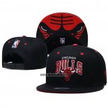 Casquette Chicago Bulls Rouge Noir2