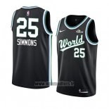 Maillot 2019 Rising Star Ben Simmons No 25 USA Noir