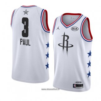 Maillot All Star 2019 Houston Rockets Chris Paul No 3 Blanc