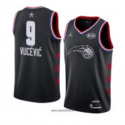 Maillot All Star 2019 Orlando Magic Nikola Vucevic No 9 Noir