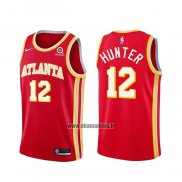 Maillot Atlanta Hawks De'andre Hunter No 12 Icon 2020-21 Rouge