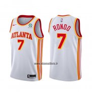 Maillot Atlanta Hawks Rajon Rondo No 7 Association 2020-21 Blanc