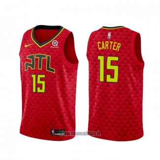 Maillot Atlanta Hawks Vince Carter NO 15 Statement Rouge