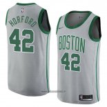 Maillot Boston Celtics Al Horford No 42 Ville 2018 Gris