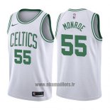 Maillot Boston Celtics Greg Monroe No 55 Association 2017-18 Blanc