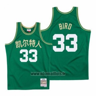 Maillot Boston Celtics Larry Bird No 33 Chinese New Year 2019 Vert
