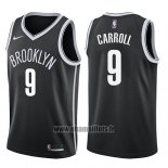 Maillot Brooklyn Nets Demarre Carroll No 9 Icon 2017-18 Noir