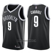 Maillot Brooklyn Nets Demarre Carroll No 9 Icon 2017-18 Noir