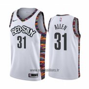 Maillot Brooklyn Nets Jarrett Allen No 31 Ville Blanc