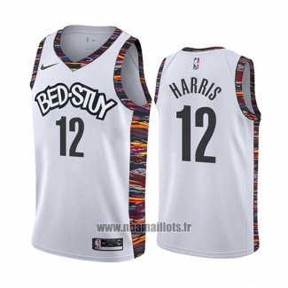 Maillot Brooklyn Nets Joe Harris No 12 Ville Blanc