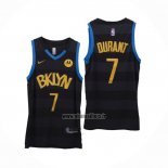 Maillot Brooklyn Nets Kevin Durant No 7 Fashion Royalty Noir