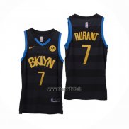 Maillot Brooklyn Nets Kevin Durant No 7 Fashion Royalty Noir