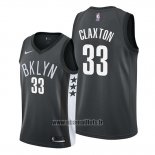 Maillot Brooklyn Nets Nicolas Claxton No 33 Statement 2019-20 Noir