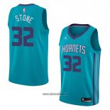 Maillot Charlotte Hornets Julyan Stone No 32 Icon 2018 Vert