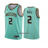 Maillot Charlotte Hornets Lamelo Ball No 2 Ville 2020-21 Vert