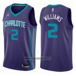 Maillot Charlotte Hornets Marvin Williams No 2 Statement 2017-18 Volet
