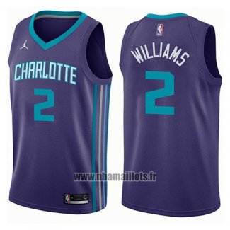 Maillot Charlotte Hornets Marvin Williams No 2 Statement 2017-18 Volet