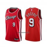 Maillot Chicago Bulls Nikola Vucevic NO 9 Ville 2021-22 Rouge