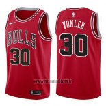 Maillot Chicago Bulls Noah Vonleh No 30 Icon 2017-18 Rouge