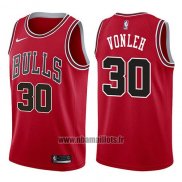 Maillot Chicago Bulls Noah Vonleh No 30 Icon 2017-18 Rouge