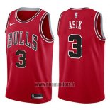 Maillot Chicago Bulls Omer Asik No 3 Icon 2017-18 Rouge