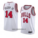 Maillot Chicago Bulls Wayne Selden Jr. No 14 Association 2018 Blanc