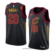 Maillot Cleveland Cavaliers Brandon Knight No 20 Statement 2018 Noir