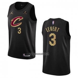 Maillot Cleveland Cavaliers Caris Levert NO 3 Statement 2022-23 Noir