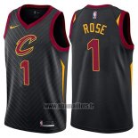 Maillot Cleveland Cavaliers Derrick Rose No 1 Statement 2017-18 Noir