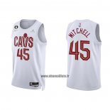 Maillot Cleveland Cavaliers Donovan Mitchell NO 45 Association 2022-23 Blanc