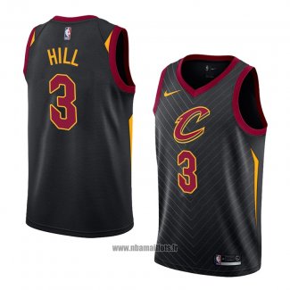 Maillot Cleveland Cavaliers George Hill No 3 Statement 2018 Noir