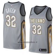 Maillot Cleveland Cavaliers Jeff Green No 32 Ville 2018 Gris