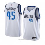 Maillot Dallas Mavericks Ryan Broekhoff No 45 Association 2018-19 Blanc