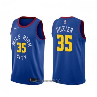 Maillot Denver Nuggets P.j. Dozier NO 35 Statement Bleu