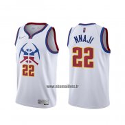 Maillot Denver Nuggets Zeke Nnaji No 22 Earned 2020-21 Blanc