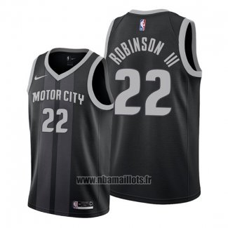 Maillot Detroit Pistons Glenn Robinson Iii No 22 Ville Edition Noir