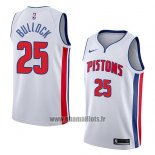 Maillot Detroit Pistons Reggie Bullock No 25 Association 2018 Blanc