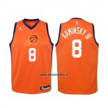 Maillot Enfant Phoenix Suns Frank Kaminsky III No 8 Statement 2020-21 Orange