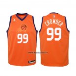 Maillot Enfant Phoenix Suns Jae Crowder No 99 Statement 2020-21 Orange