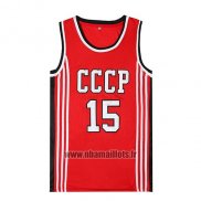 Maillot Film Cccp Sabonis No 15 Rouge