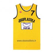 Maillot Film Jugoplastika Kukoc No 7 Jaune