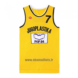 Maillot Film Jugoplastika Kukoc No 7 Jaune