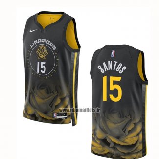 Maillot Golden State Warriors Gui Santos NO 15 Ville 2022-23 Noir