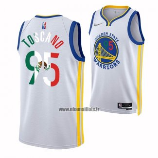 Maillot Golden State Warriors Juan Toscano-Anderson NO 95 2022 Slam Dunk Special Mexique Edition Blanc