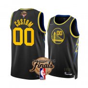 Maillot Golden State Warriors Personnalise Ville 2022 NBA Finals Noir