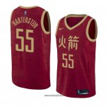 Maillot Houston Rockets Isaiah Hartenstein No 55 Ville 2018-19 Rouge