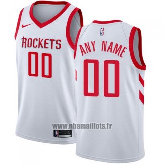 Maillot Houston Rockets Personnalise 2017-18 Blanc