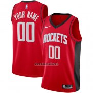 Maillot Houston Rockets Personnalise Icon 2020-21 Rouge