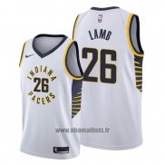 Maillot Indiana Pacers Jeremy Lamb No 26 Association Blanc