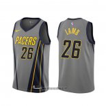 Maillot Indiana Pacers Jeremy Lamb NO 26 Ville 2019-20 Gris